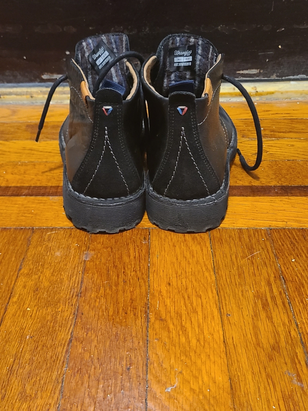 Wrangler Men Black Lace-Up Ankle Boots